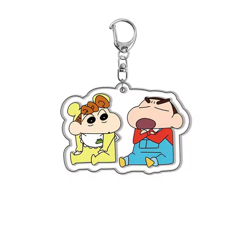 Autobadge™ Shinchan & Himawari Sibling Keychain