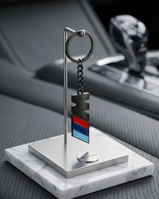 AutoBadge™ M Signature Keychain - Black