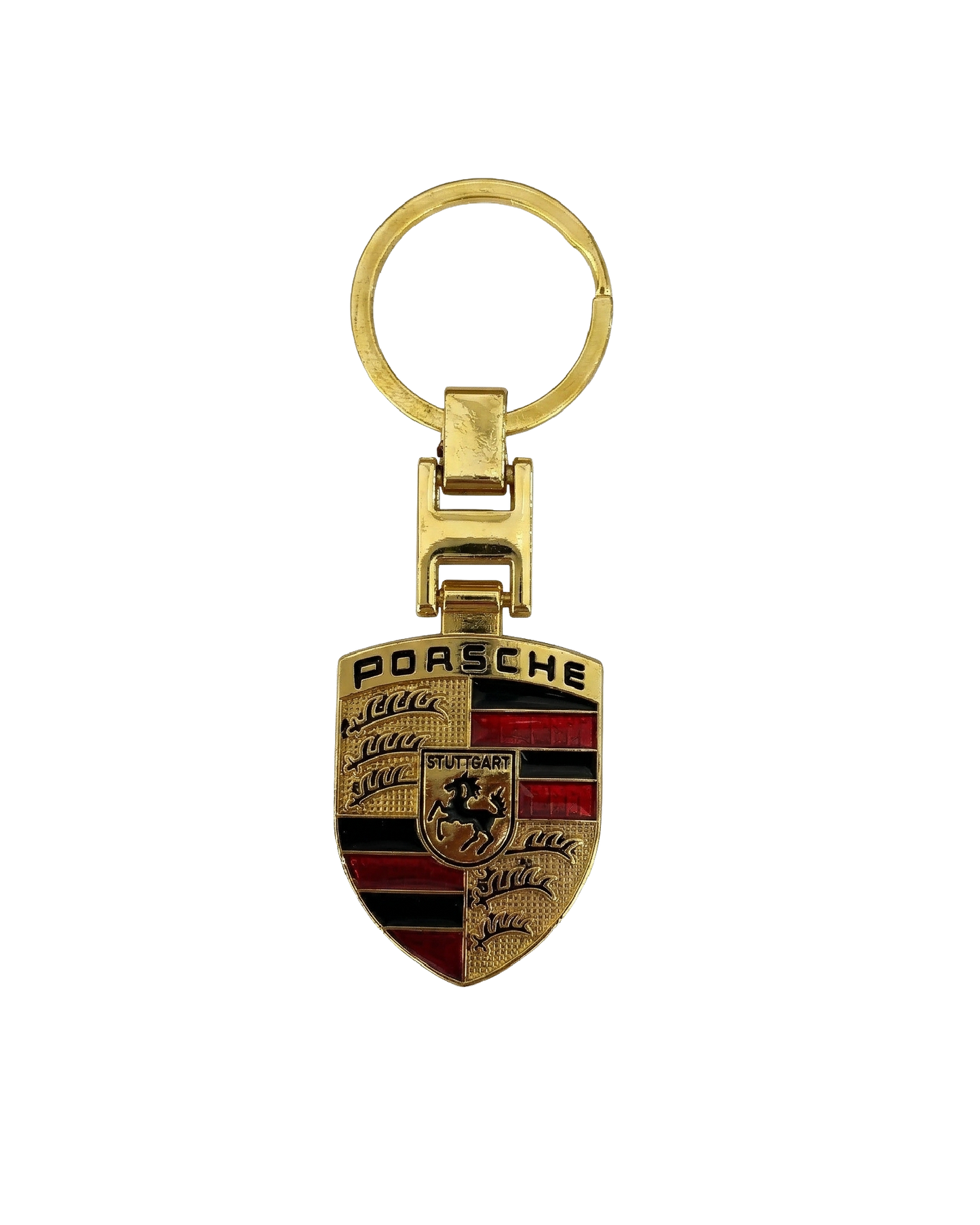 Autobadge™ Porsche Crest Gold Keychain – Signature Edition