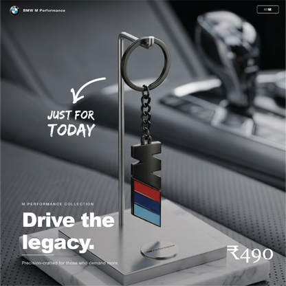 AutoBadge™ M Signature Keychain - Black