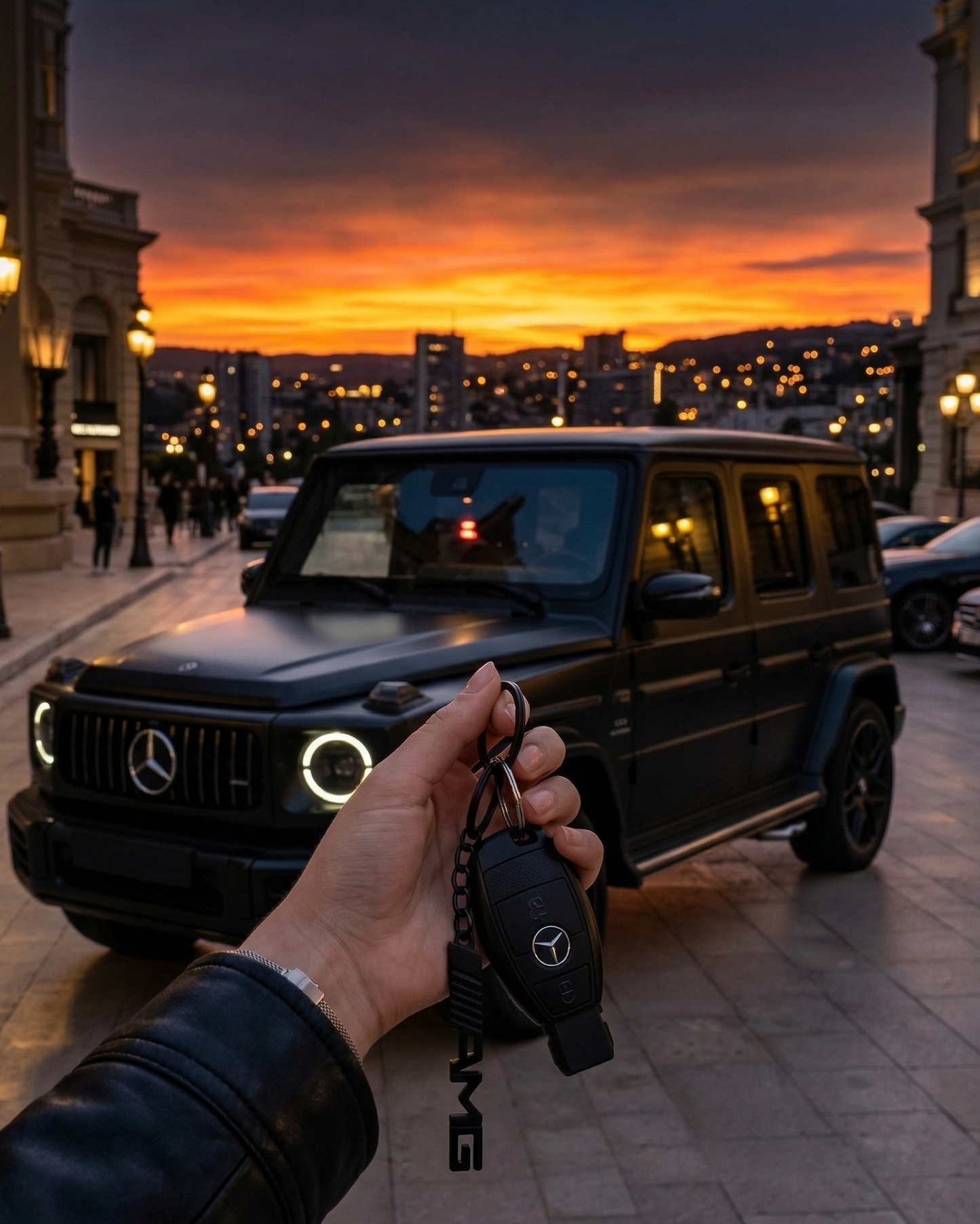 AutoBadge™ AMG Signature Keychain Black