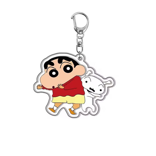 Autobadge™ Shinchan & Shiro Best Friends Keychain